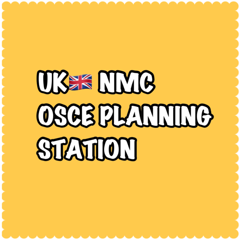 Planning Station in APIE Stations of NMC OSCE 2024