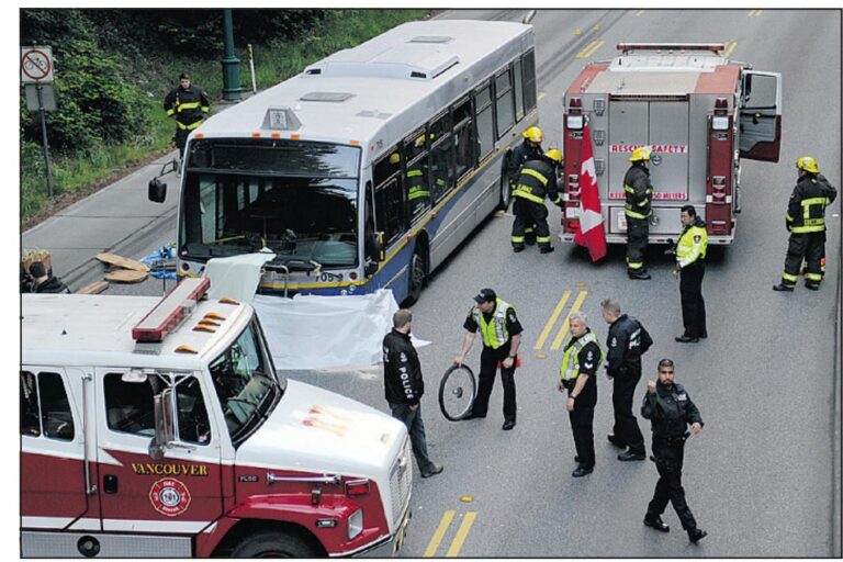 Tragic Accident on Lions Gate Bridge: Motorcyclist Dies After Collision with Fire Truck