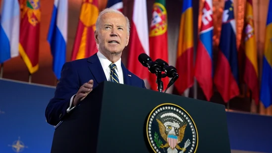 Biden Starts NATO summit with speech Saying “Ukrain will Stop Putin”