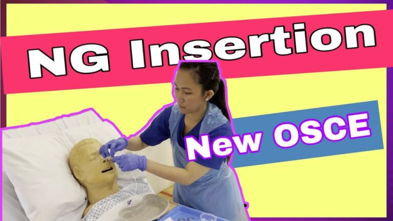 Fine Bore NG tube insertion for NMC OSCE