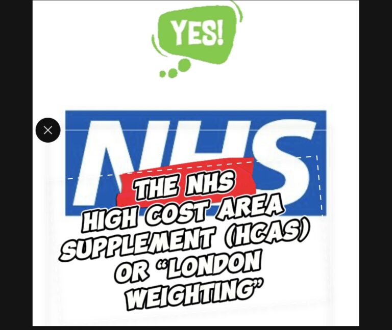 What is the NHS High Cost Area Supplement (HCAS)?