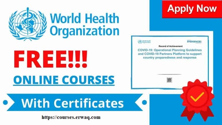 WHO Free Online Courses with Free Certificates (Apply Now)